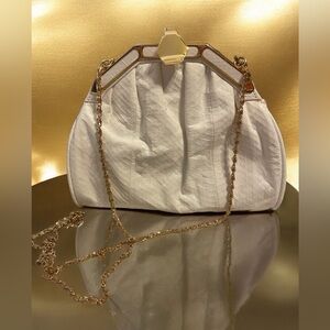 Shals International Vintage Faux Alligator Crossbody Evening Bag 1960’s